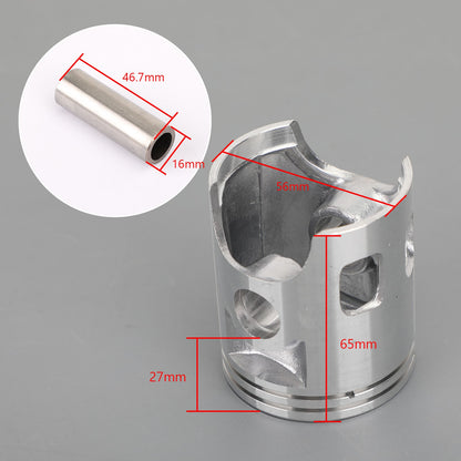 Piston Kit Standard Bore 56.00mm Fit for Yamaha DT125 78-81 DT125MX 86-91
