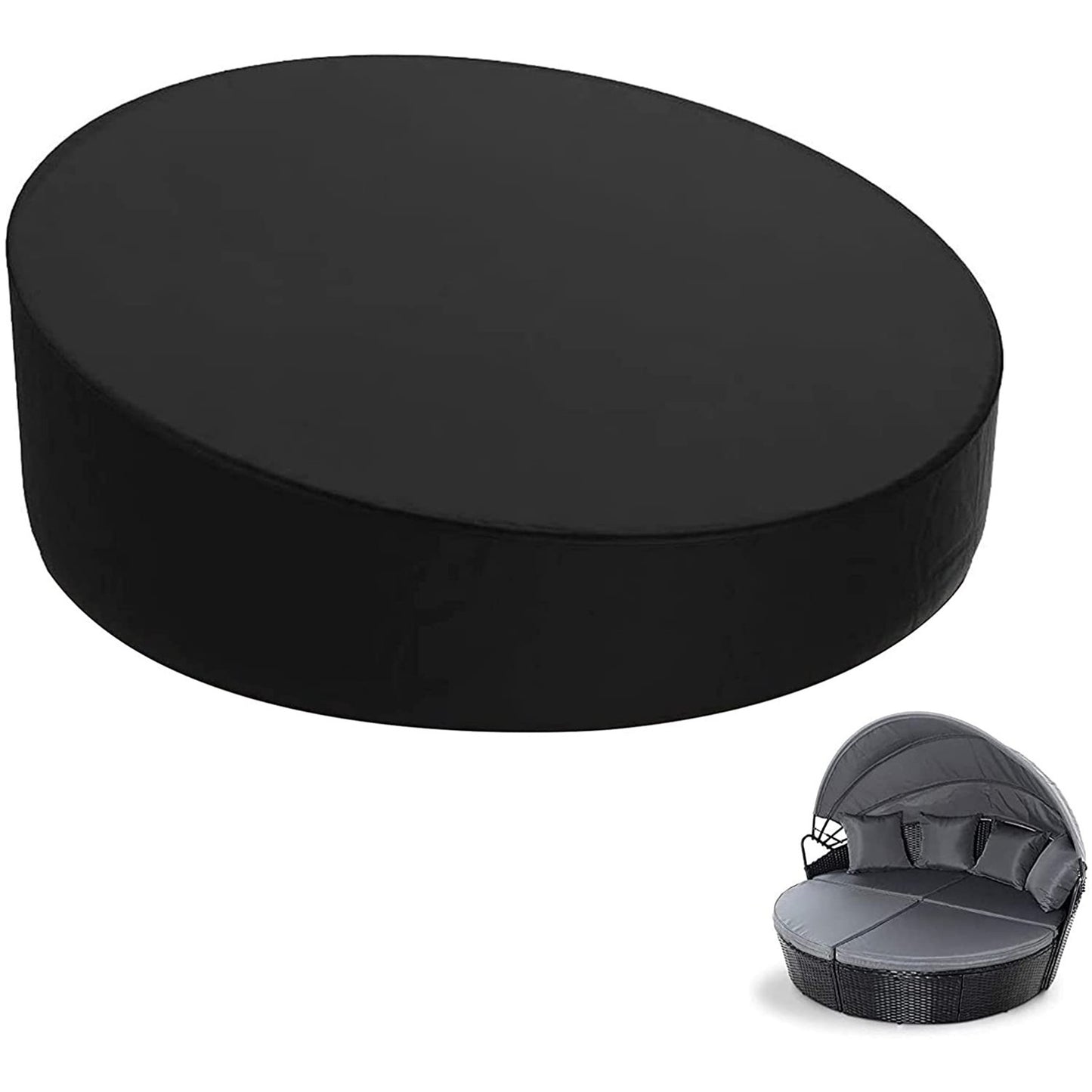 Waterproof Heavy Outdoor Sofa  Furniture Cover Day Bed Garden Patio Round