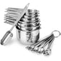 Measuring Cups and Spoons Set 13 Piece Stainless Steel 7 Cups and 6 Spoons