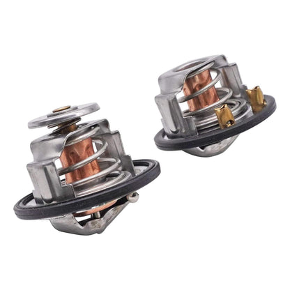 185 & 180 Degree Thermostat Front & Rear Kit Pair for GM Pickup Duramax
