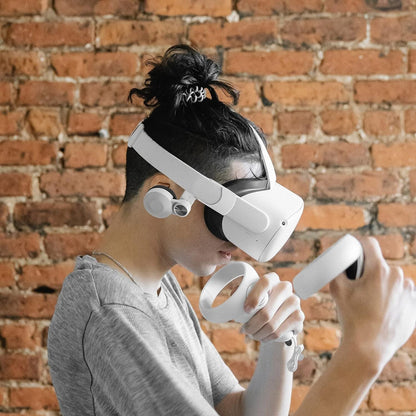 VR Ear Muffs for Meta/Oculus Quest 2 Head Strap Accessories Enhance Sound Effect