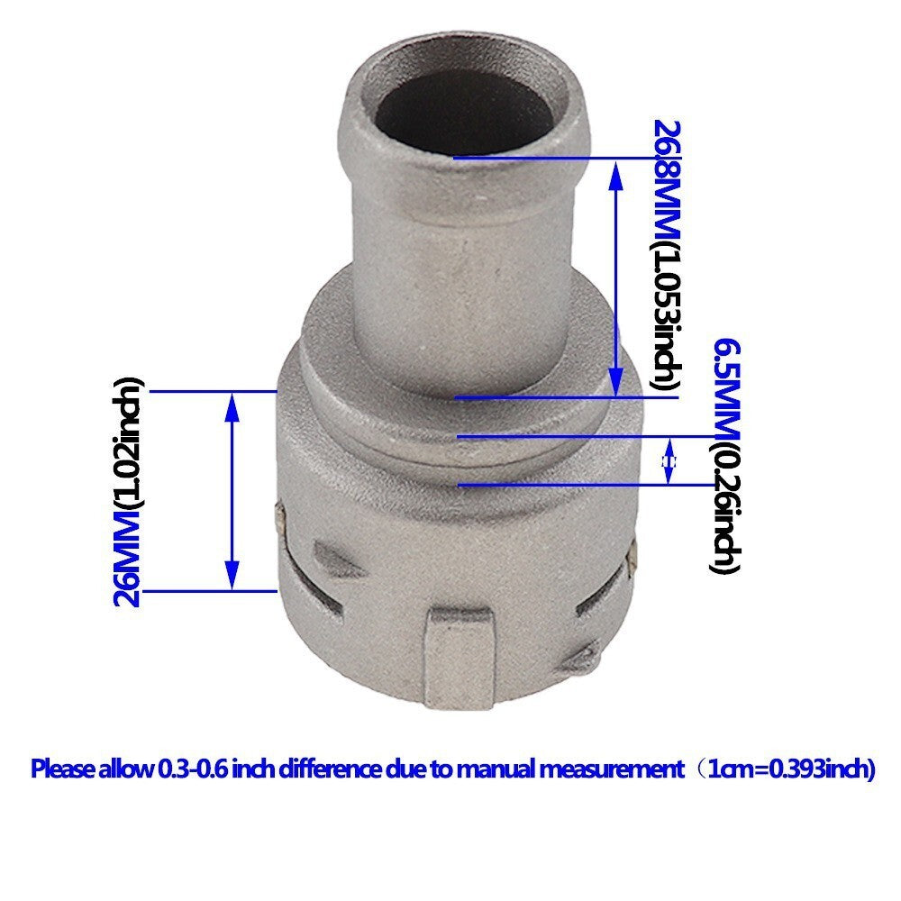 Heater Coolant Hose Connector Flange for VW Passat Golf Jetta Audi A3 3B0122291B