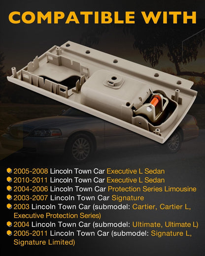 80472 Front Driver Inside Interior Door Handle LH Fit 2003-2011 Lincoln Town Car