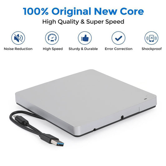 Slot-in External CD/DVD DriveB 3.0 Player Burner Writer for Laptop PC Mac