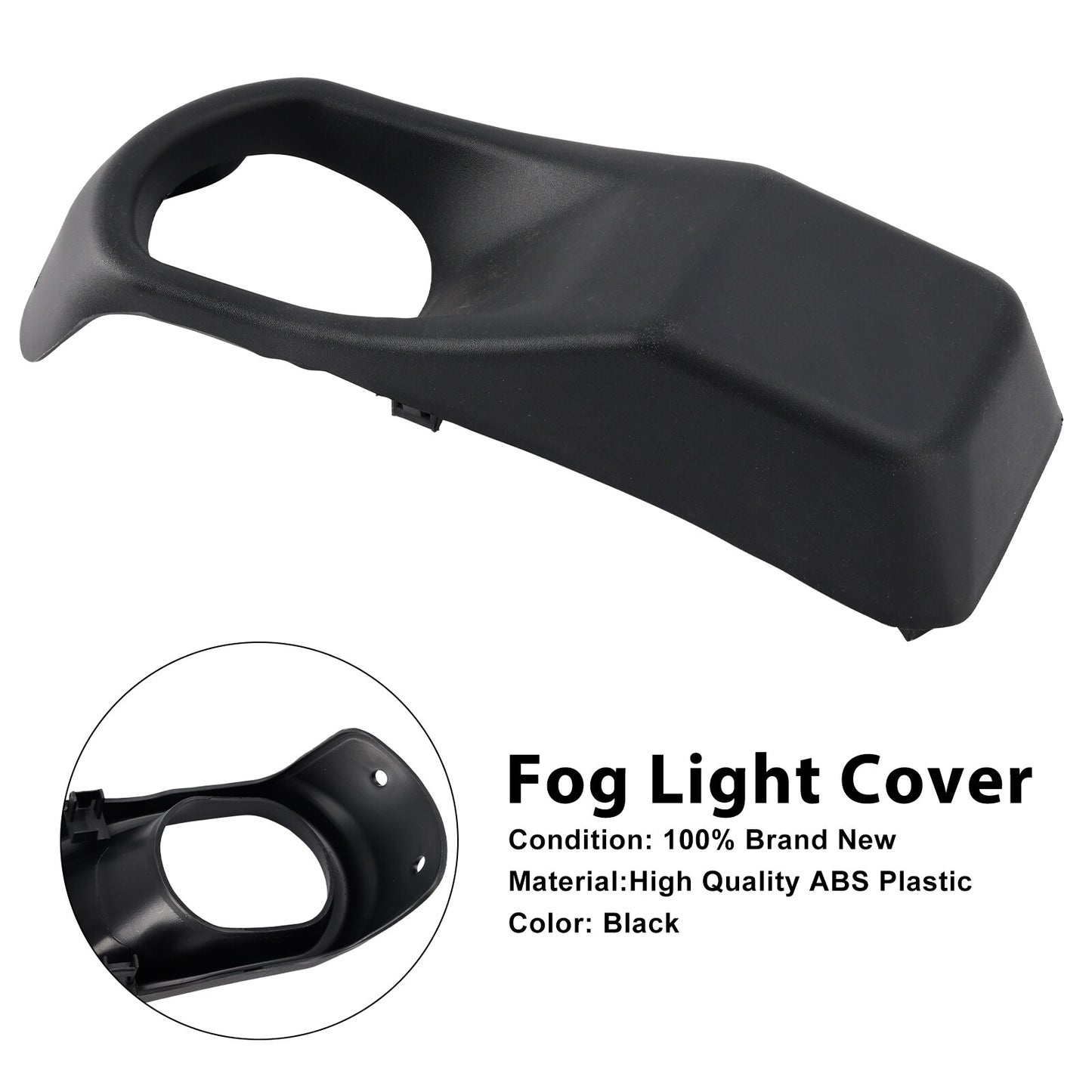 Left Fog Light Bezel Trim For Jeep Wrangler JL Gladiator 18-25 68295559AA