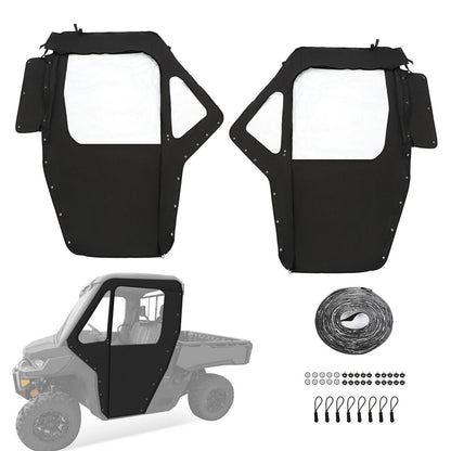 Solid Spare For Can-Am Defender HD 5 7 8 9 10 2016+ Soft Doors Kit Left + Right (2 Seater)