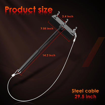 Chain Link Fence Heavy Duty Top Rail Fabric Hanging Tool w/ Hook & Rail Bracket