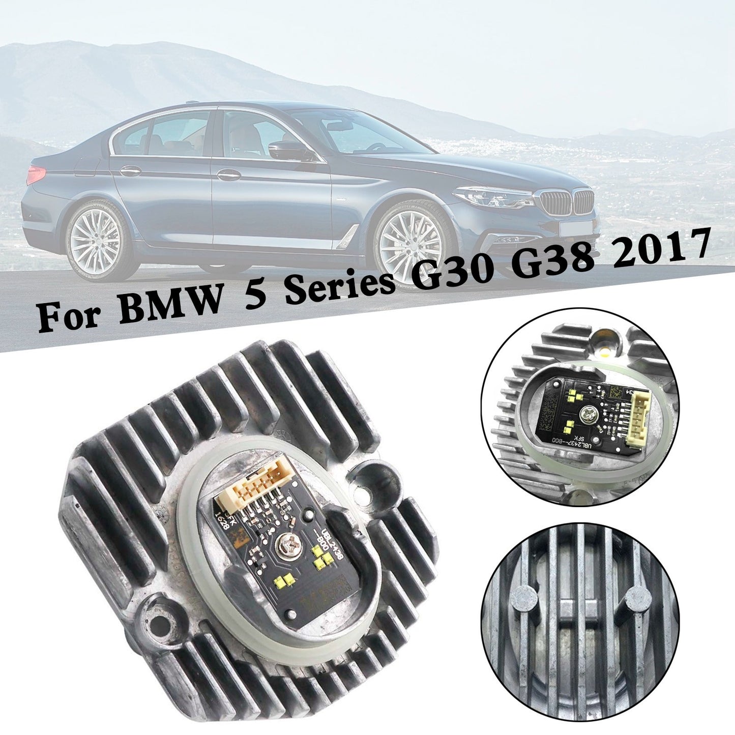 Right LED DRL Light Control Unit 63117214940 For BMW 5 Series G30 G38 2017-UE