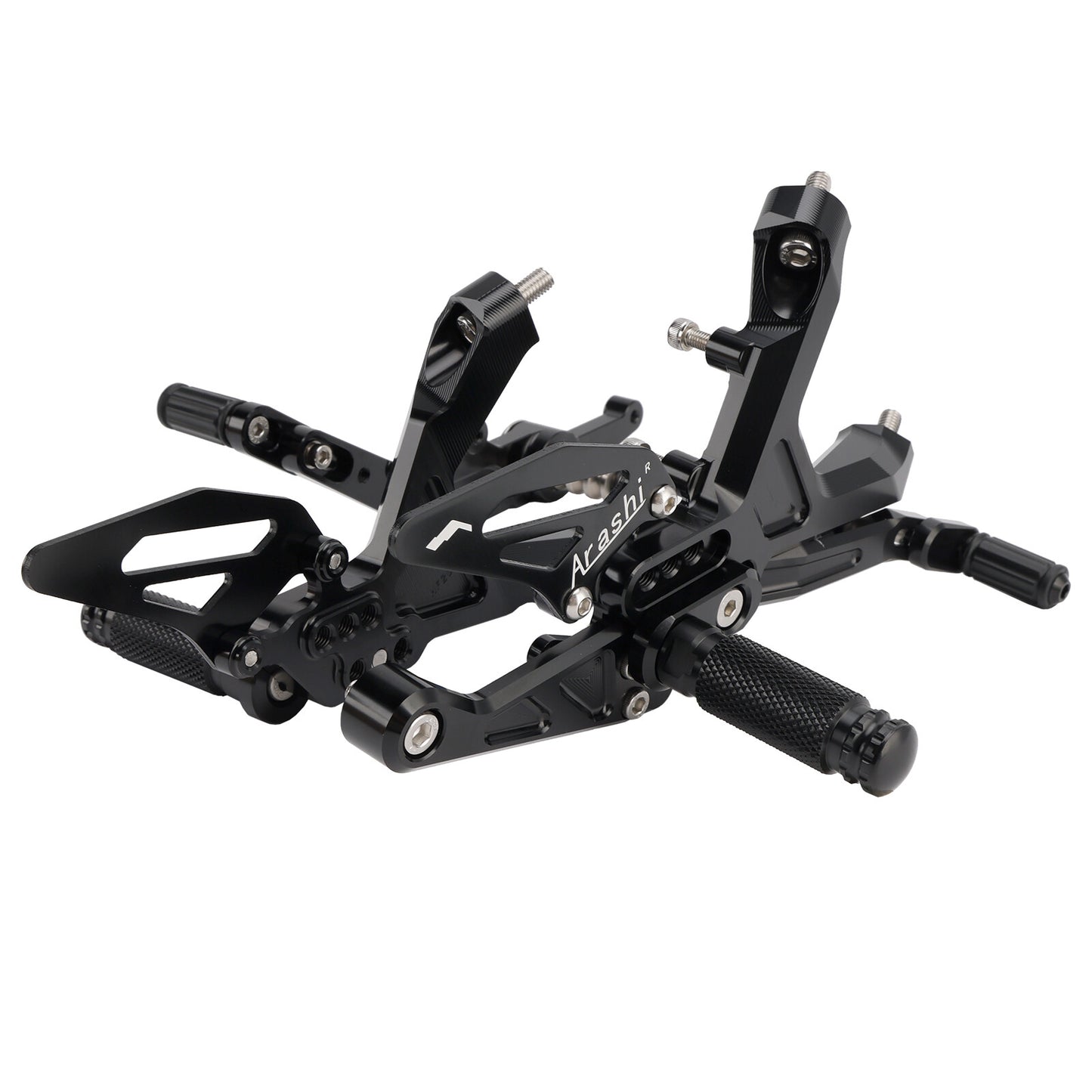 CNC Aluminum Rearsets Footpegs Black Fits BMW S 1000 RR 19-24 / M 1000 RR 21-24