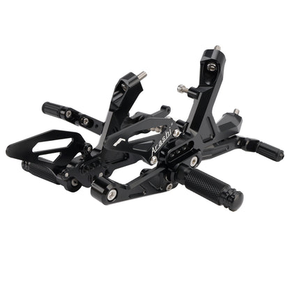 CNC Aluminum Rearsets Footpegs Black Fits BMW S 1000 RR 19-24 / M 1000 RR 21-24