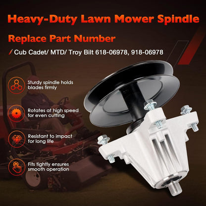 54" Mower Blade Spindle Belt Wheel Idler Kit For Cub Cadet ZT1 ZT2 Troy-Bilt MTD