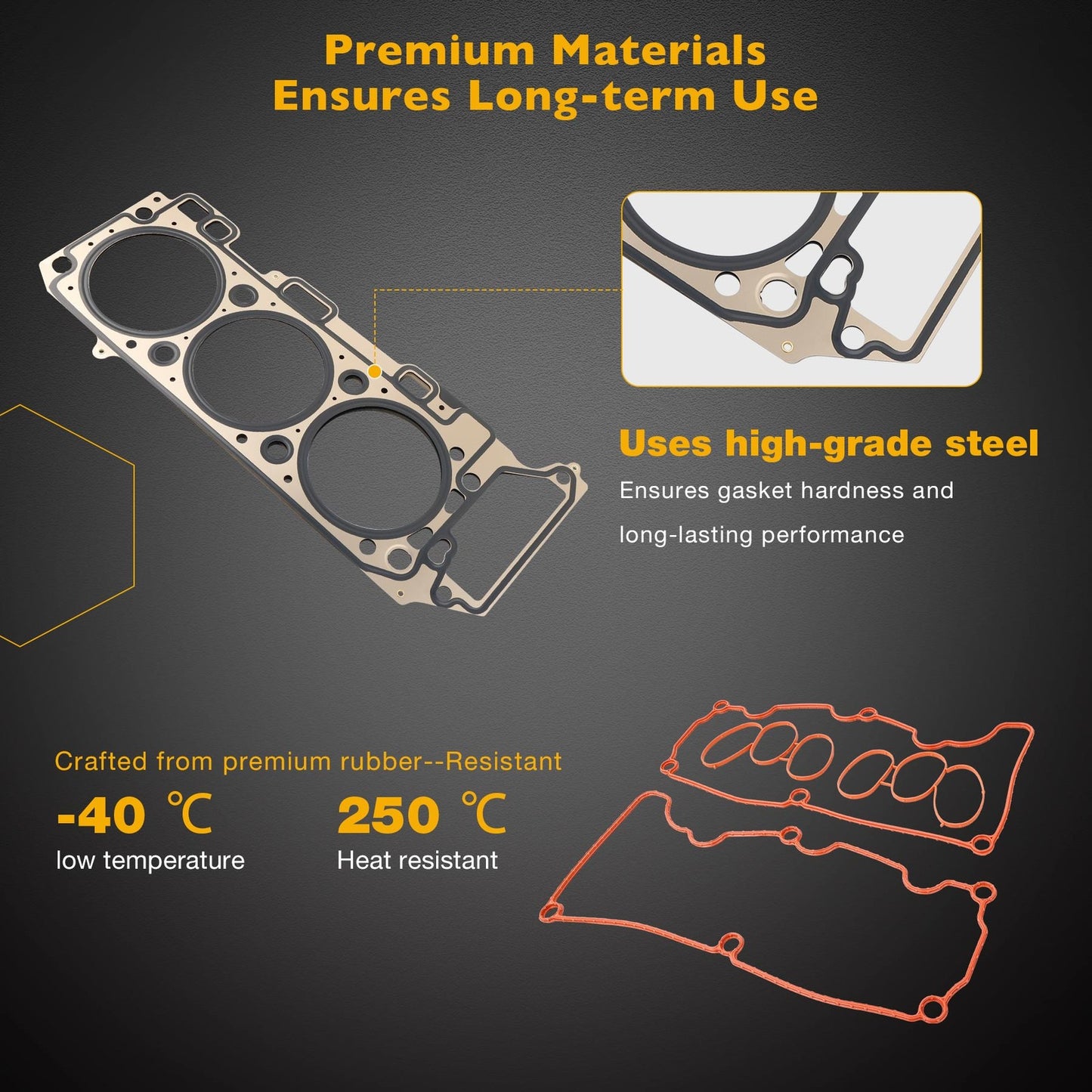 4.0 MLS Headgasket Engine Conversion Gasket Set Fit 2001-11 Ford Ranger Explorer