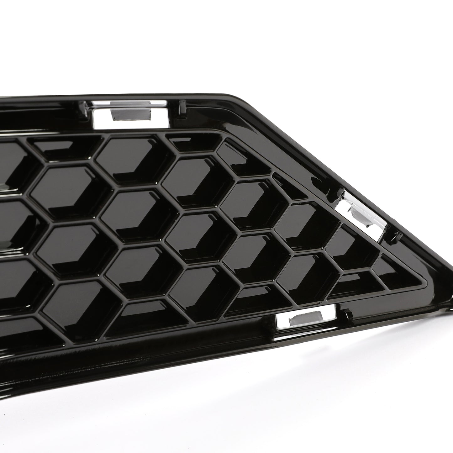 Solid Spare For 2018-2022 Ford Mustang Front Upper Grille + Lower Mesh Grill Honeycomb Black