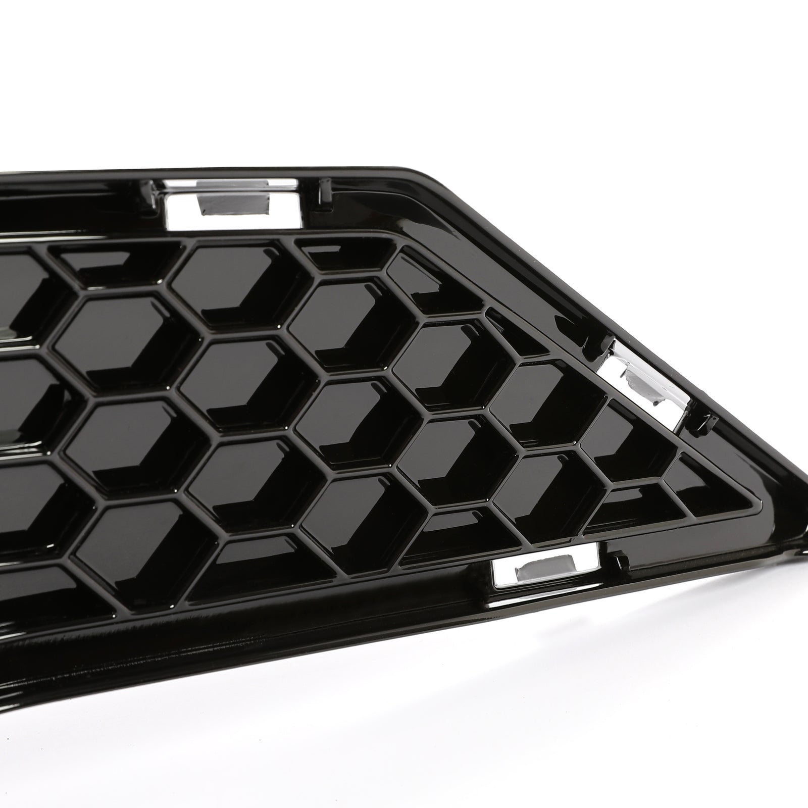 Solid Spare For 2018-2022 Ford Mustang Front Upper Grille + Lower Mesh Grill Honeycomb Black