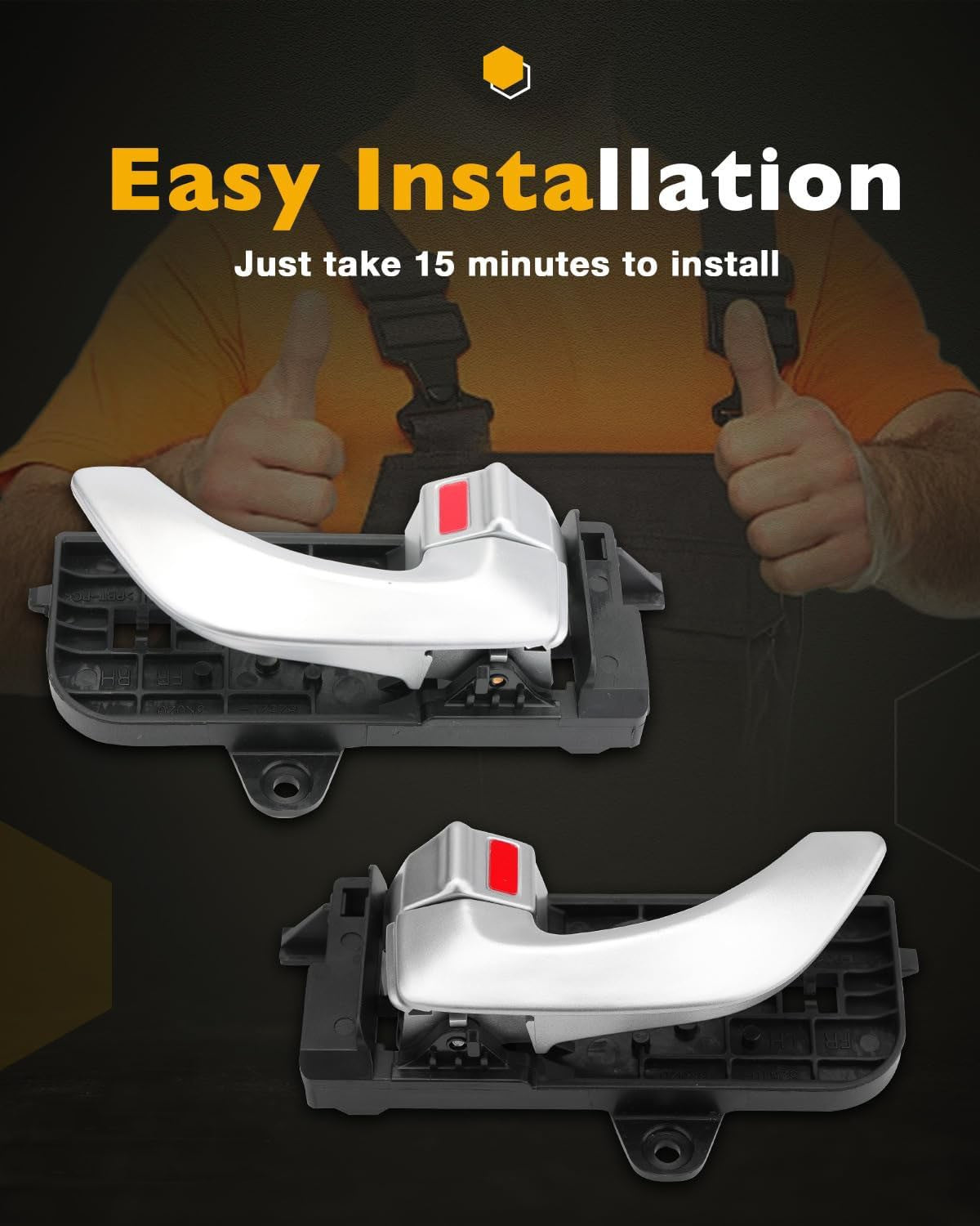 HY1352134 Inside Interior Door Handle Kit Fit 2005-2008 Hyundai Sonata HY1553108