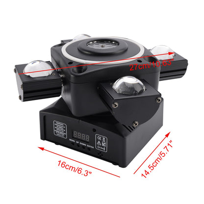 4 Arm Moving Head Light RGBW Beam Laser Disco Ball Light Stage Lighting DMX