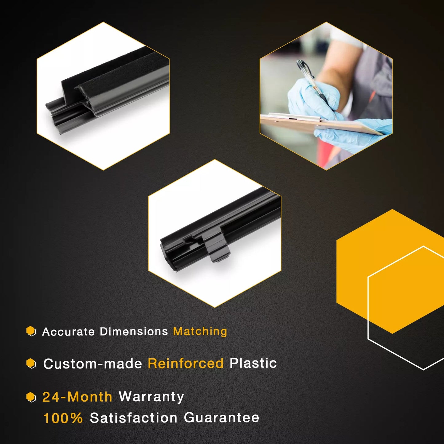 Outside Window Moulding Weatherstrip Trim Seal Belt Fits 2011-2020 Toyota Sienna