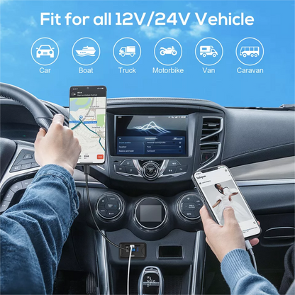 12V Dual USB QC3.0 & PD Port Car Fast Charger Socket Power Outlet On-Off Switch
