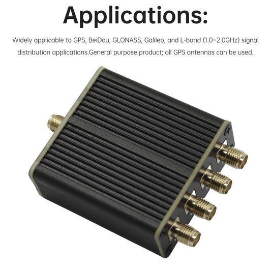 Solid Spare GPS GLONASS 1-to-4 Navigation Signal Antenna Antenna Splitter Power Divider