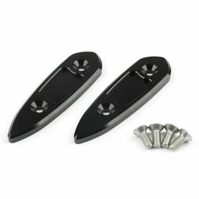 CNC Mirror Hole Cap Covers For Yamaha YZF R3 2015-2016 R25 2013-2015 Black CN