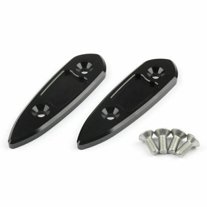 CNC Mirror Hole Cap Covers For Yamaha YZF R3 2015-2016 R25 2013-2015 Black CN