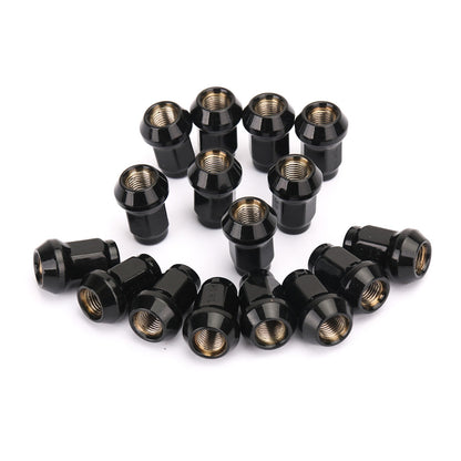 16 Pack 3/8"-24 Tapered Lug Nuts Black For Polaris Ranger 700 Rzr 900xp 800 570