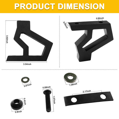 Hi-Lift Jack Mounting Bracket For 07-18 Jeep Wrangler JK Hood Hinge Bracket Kit