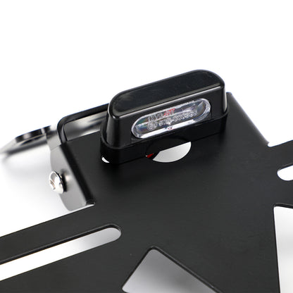 Motorcycle Adjustable Angle License Number Plate Frame Holder Bracket