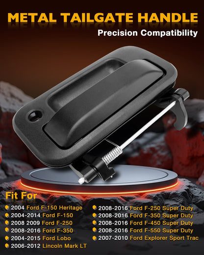 Metal Tailgate Handle Latch w/ Key Hole For 04-16 Ford F150 F250 F350 Super Duty
