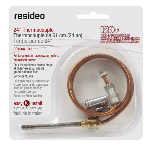 Solid Spare Honeywell Home 24" Thermocouple Replacement For Furnaces Heaters CQ100A1013/U