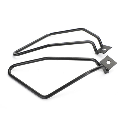 Black Saddlebag Support Bars Mount Brackets for Sportster 883 Iron XL883N