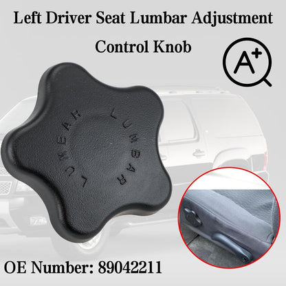 Fits 2002-09 Chevrolet Trailblazer GMC Envoy Lumbar Seat Knob Ebony Back Adjust