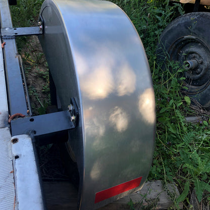 Solid Spare 1 x Steel Trailer Fender w/ Fender Back For For 14"-16" Wheel