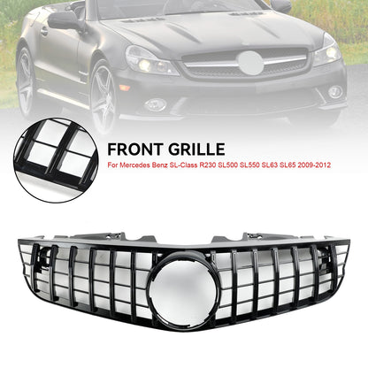 Front Bumper Upper Grill Fit Mercedes SL-Class R230 SL550 SL600 2009-2012