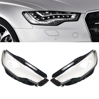 Clear Headlight Headlamp Lens Covers For 2011-2015 Audi A6 C7 Left&Right