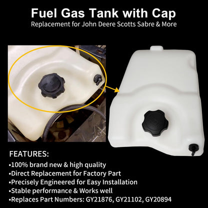 GY21876 Gas Fuel Tank Fits John Deere D100 D105 D110 D120 D130 D140 D150 D160