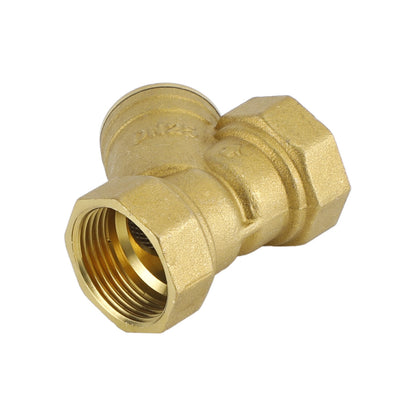 1" NPT Thread Y Shaped Brass Strainer Filter Valve Connector For Water Oil