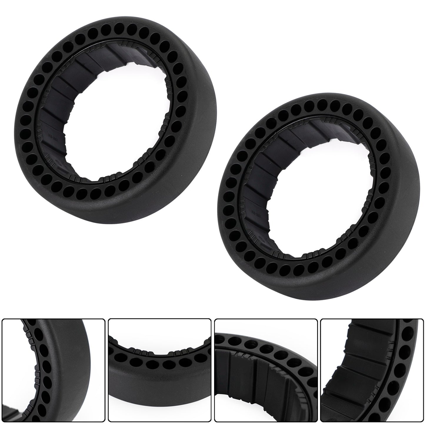 ??2PCS Drifting Rear Tire For Segway Ninebot Gokart Pro S MAX Replacement Black