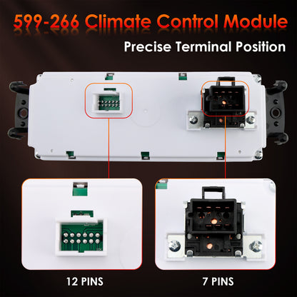 HVAC Climate Control Module Panel For 99-02 Chevy GMC Silverado Sierra 1500 2500