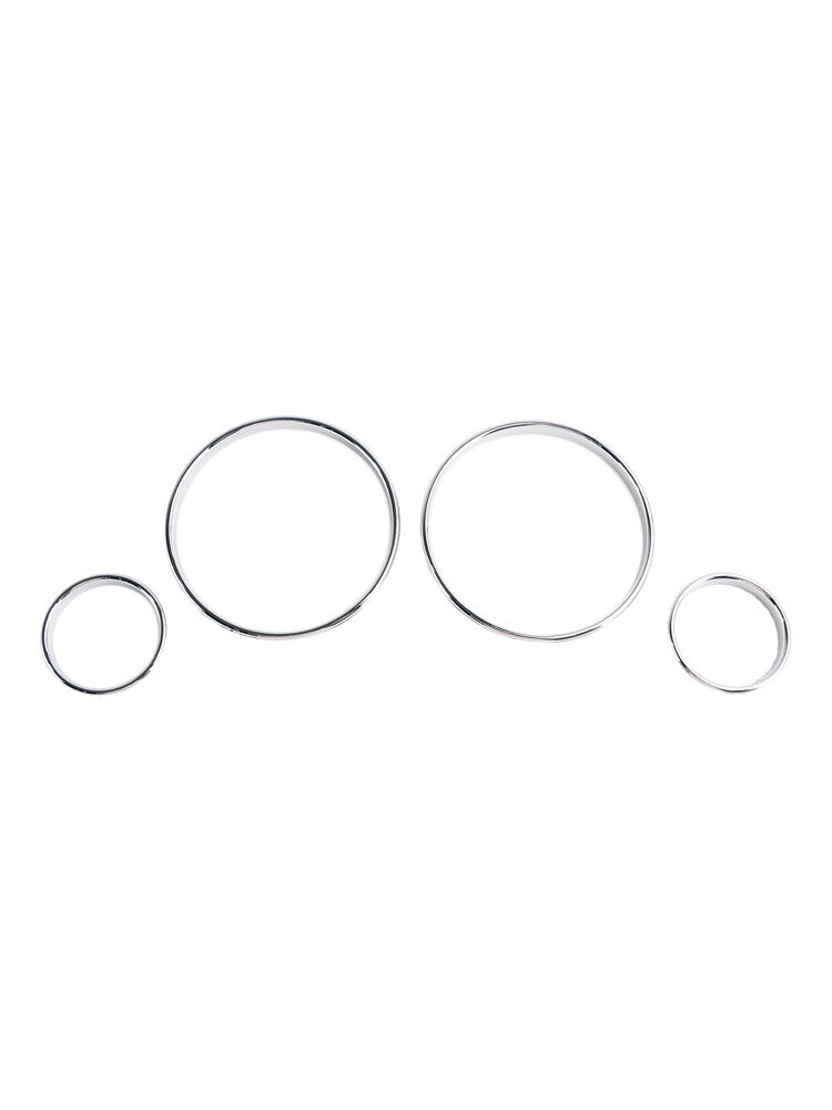 Silver Dash Trim Rings Speedometer Gauge Cluster Panel For BMW E38 E39 E53 X5
