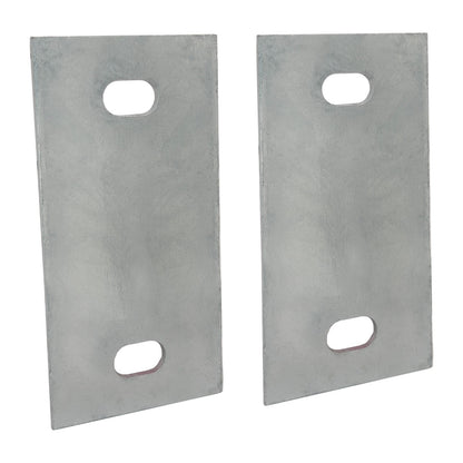 Stationary Dock Washer Plate, 5" x 2-1/2" - Heavy-Duty Galvanized Steel (2)