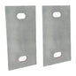 Stationary Dock Washer Plate, 5" x 2-1/2" - Heavy-Duty Galvanized Steel (2)