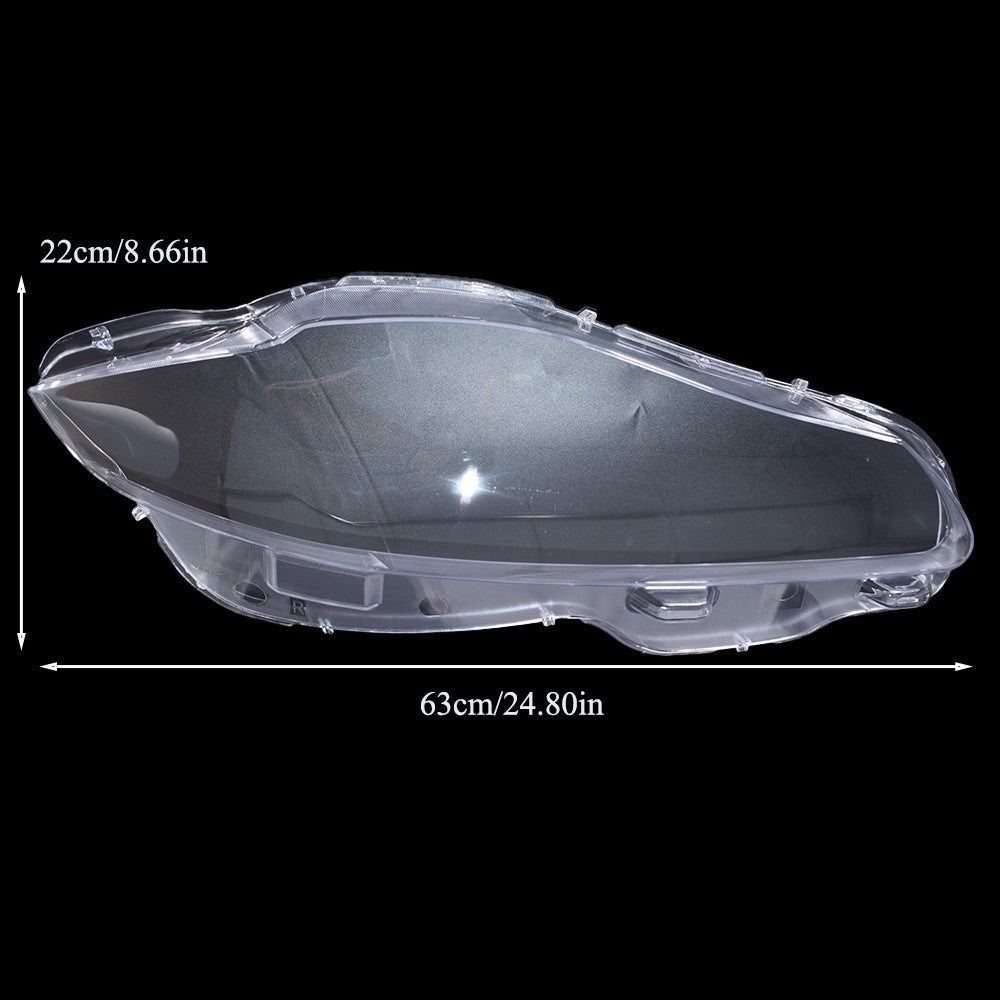 Pair For Jaguar XJ XJL 2010-2019 Front Headlamp Headlight Lens Cover Shell Clear