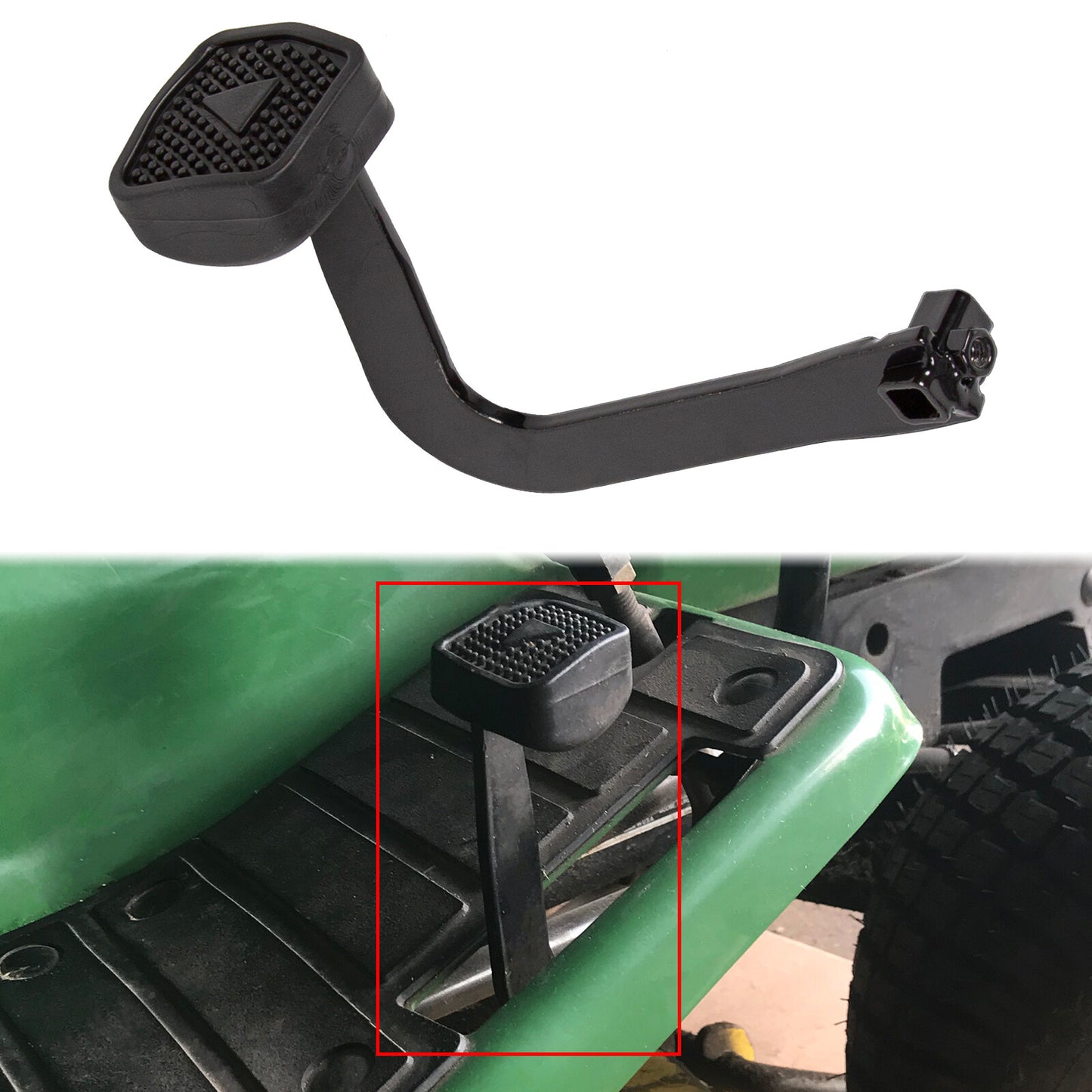 Solid Spare Enhanced Reverse X-Pedal w/ Rubber Pad For John Deere 425 445 455 LX176 LX178