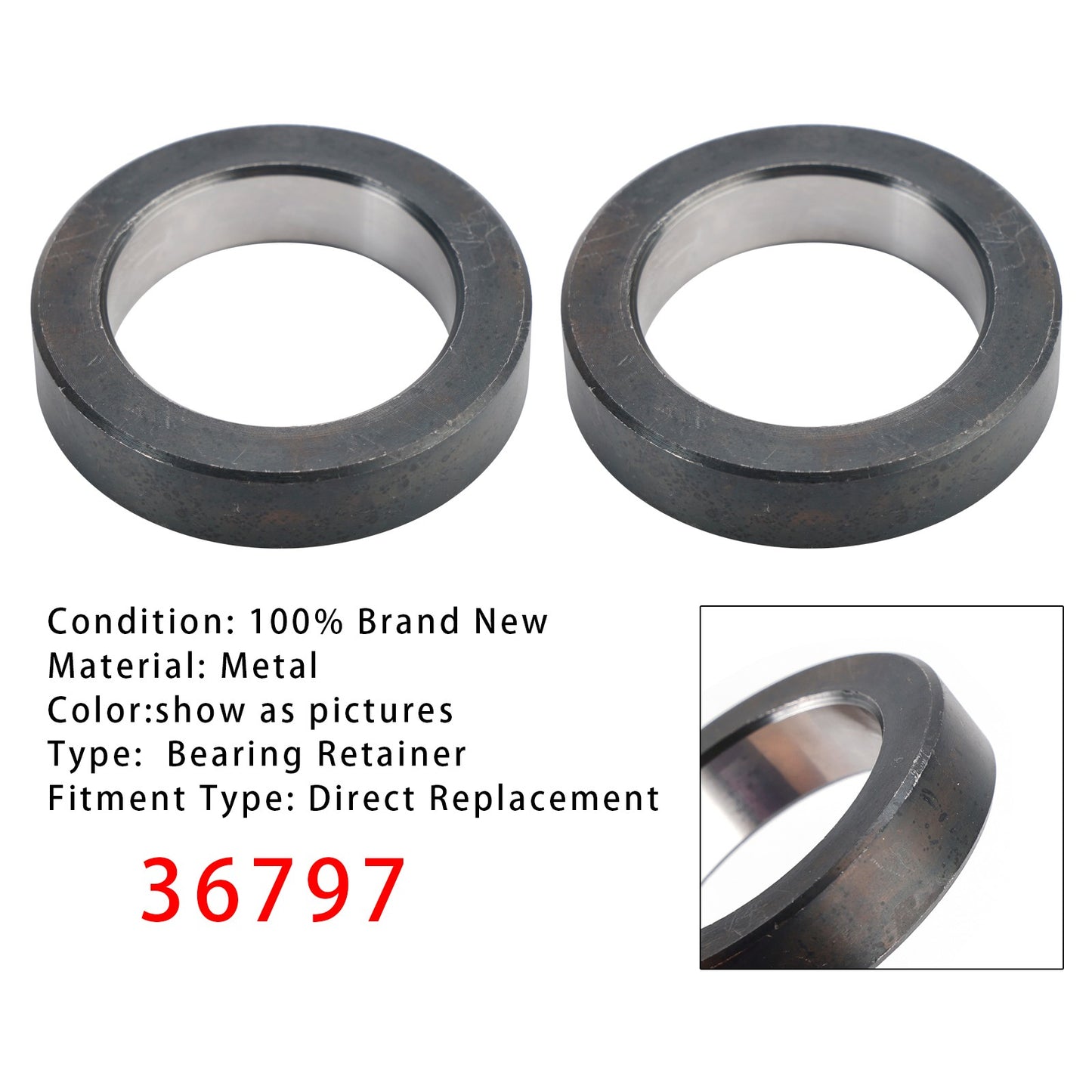 2Pack 36797 Bearing Retainer