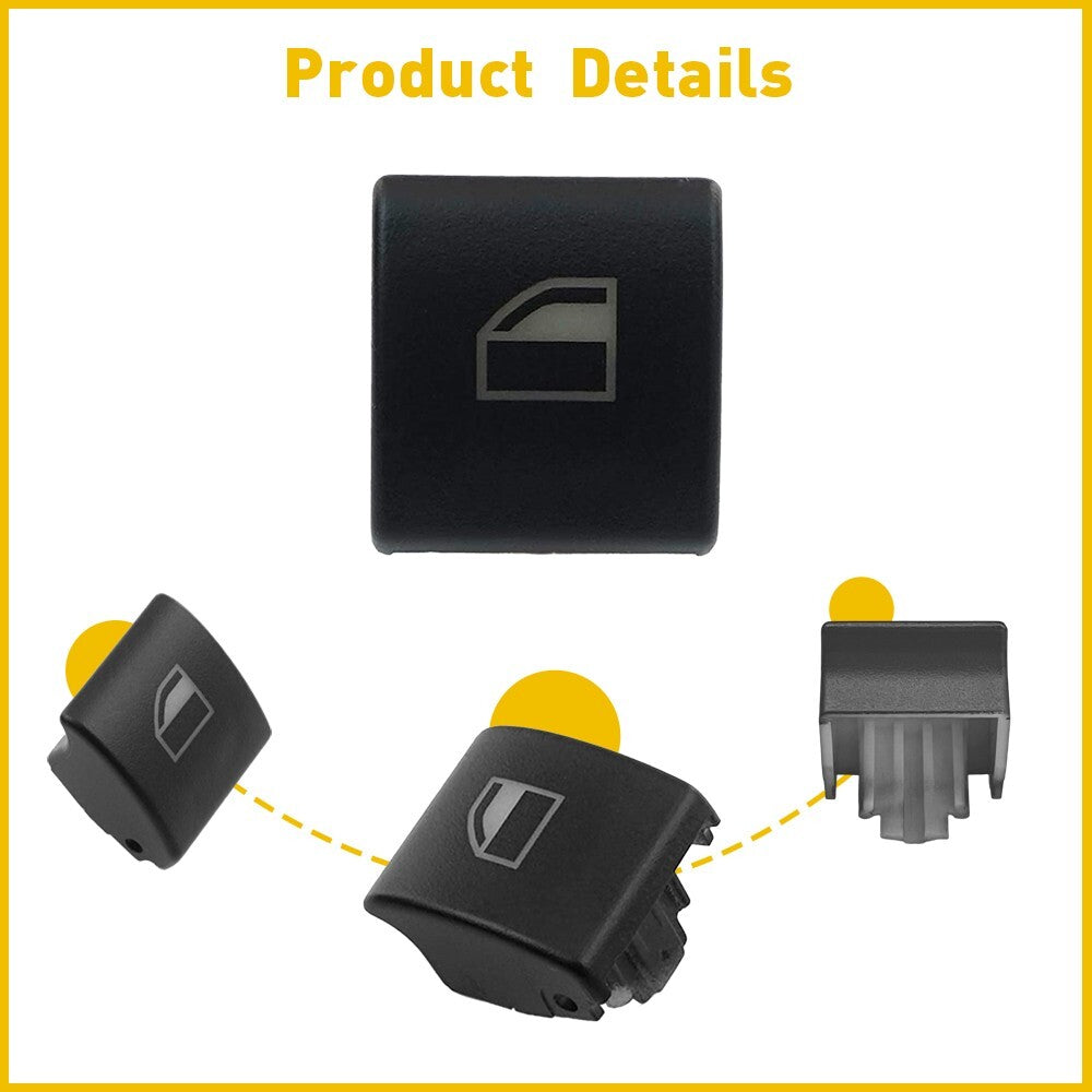 4PCS For BMW E46 Window Switch Button Cap 323i 325i 330i M3 328i 323ci 325ci