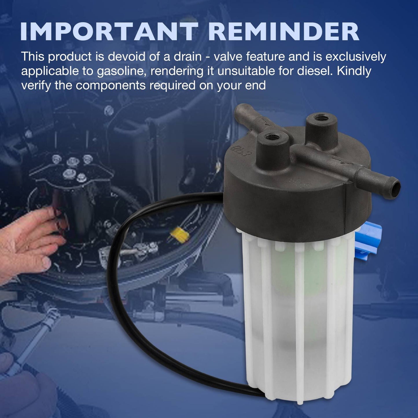 6P3-24560-03-00 Outboard Fuel Filter Assy For 06-25 Yamaha F200 F225 F250 LF150