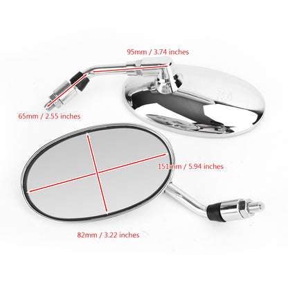Rearview Mirrors Fit for Honda NV VT VF 250 400 600 750 800 1100 Shadow Magna