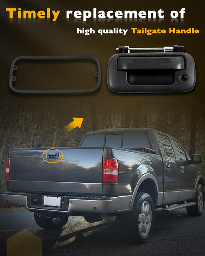 Metal Tailgate Handle Latch w/ Key Hole For 04-16 Ford F150 F250 F350 Super Duty