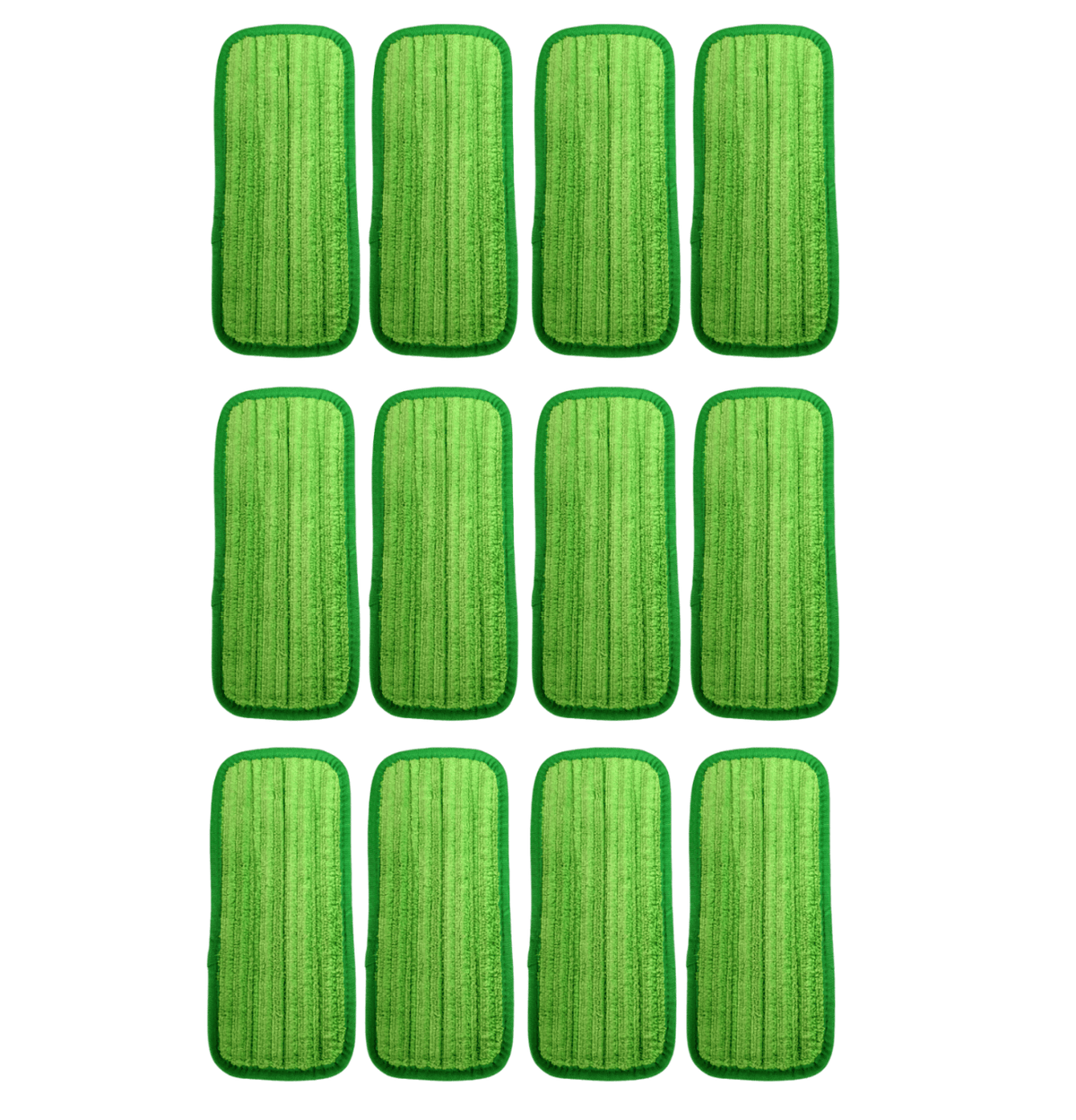 Solid Spare Clean Castle 12" Reusable Premium Microfiber Mop Pads - 12 PACK